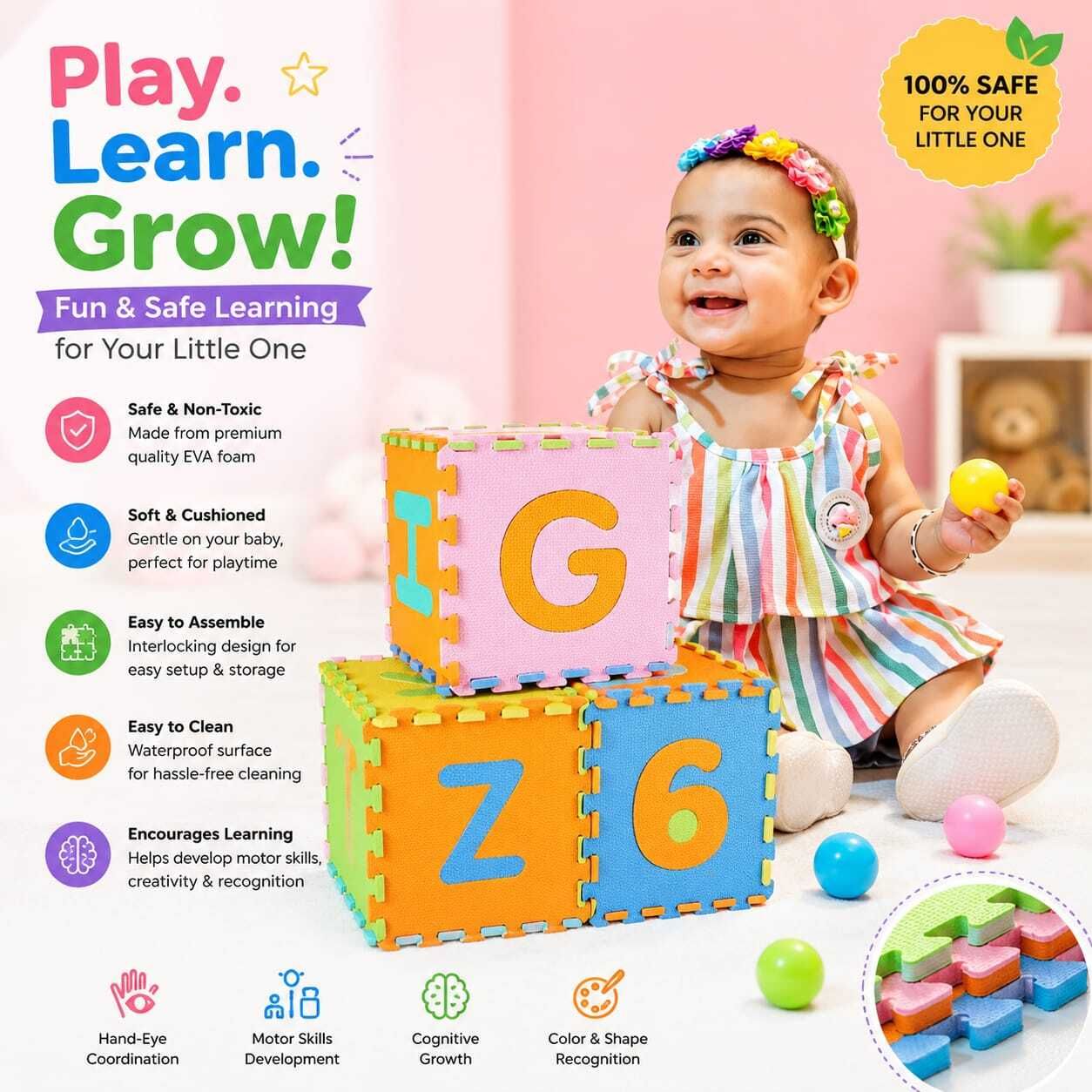 kaash Microfiber Baby Play Mat-picture-47