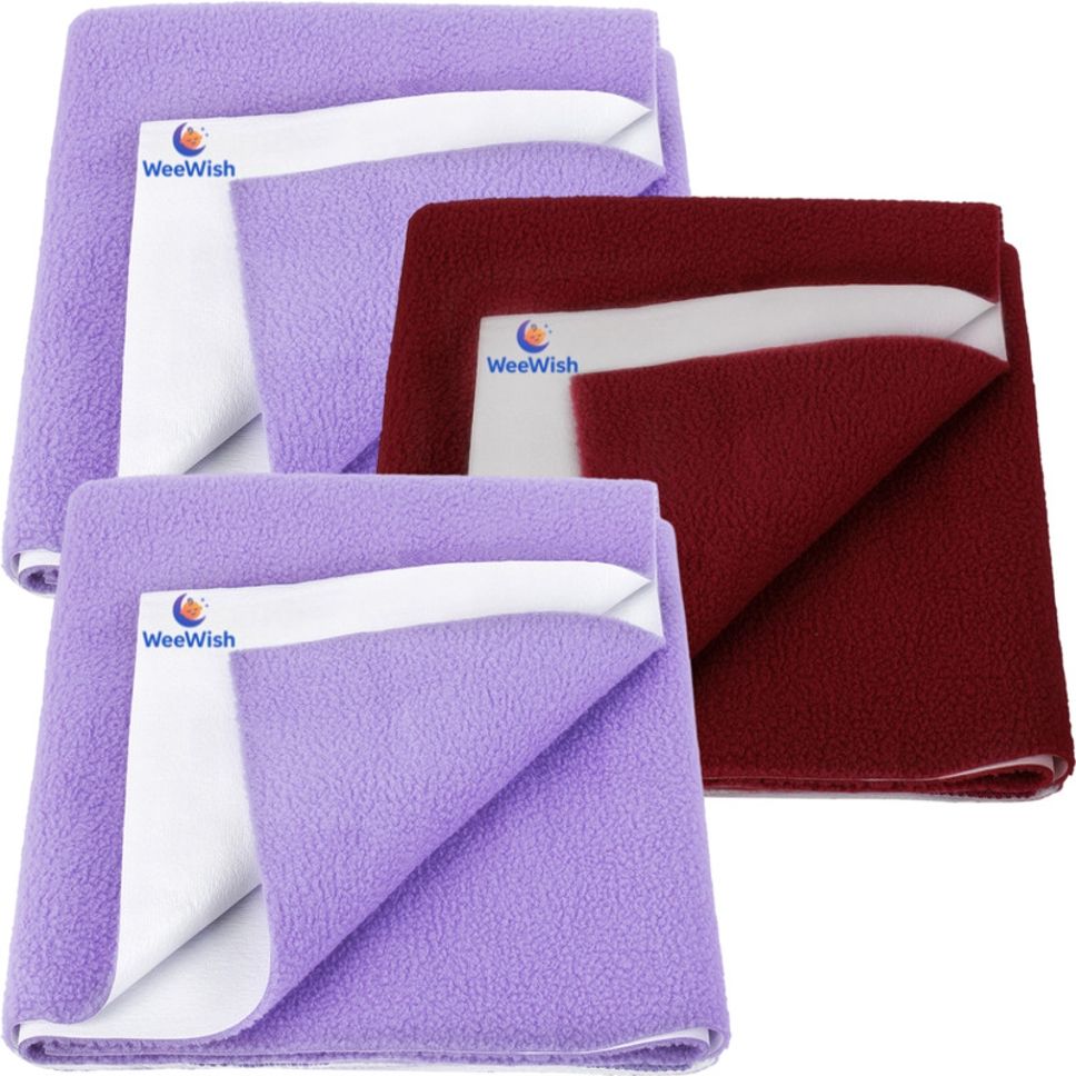 Waterproof, Cotton, Fleece Dry Sheet, Reusable & Washable, (Small) - PACK OF 3-image-36