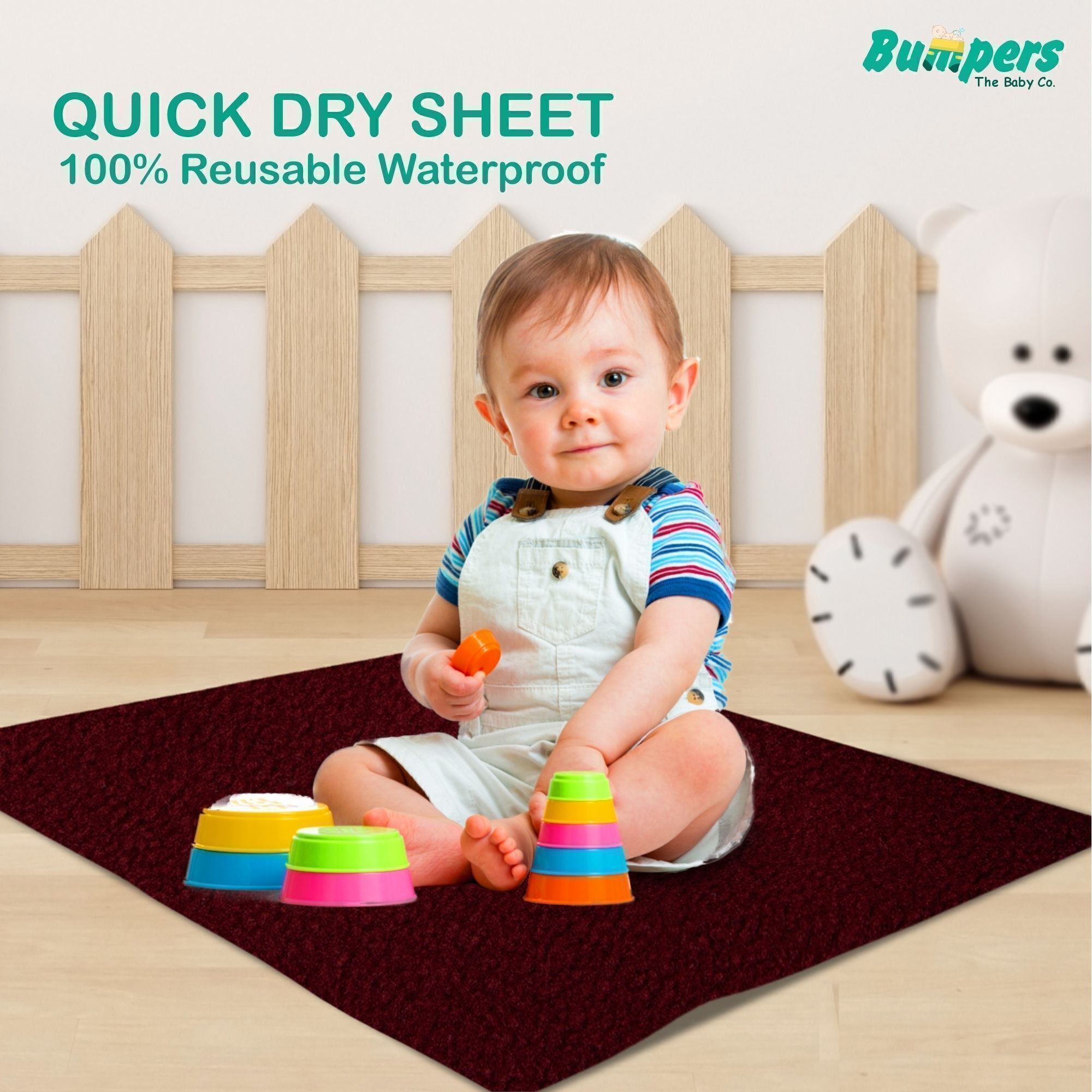 Polycotton Baby Bed Protecting Mat-image-19