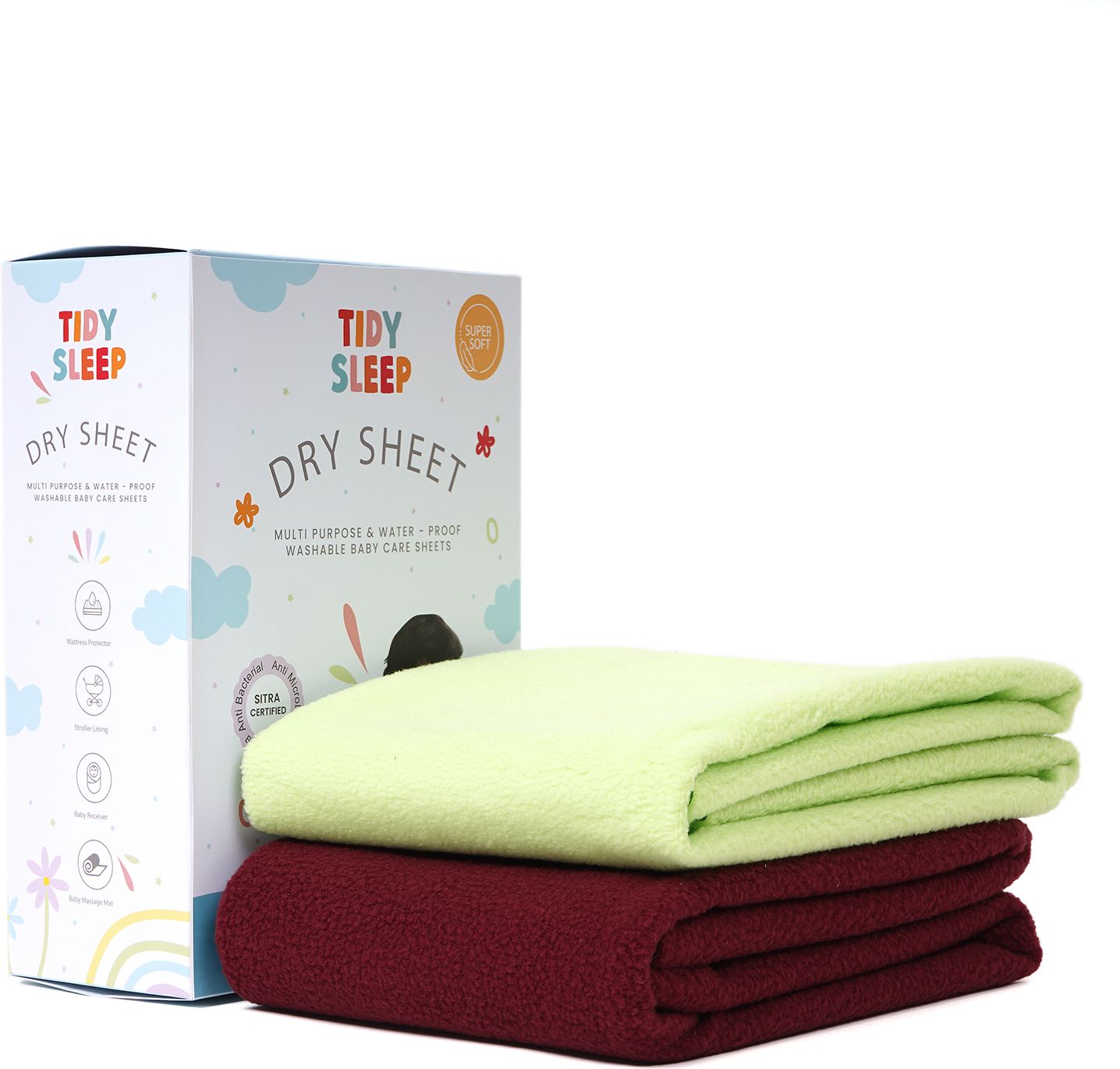tidy sleep Fleece Baby Bed Protecting Mat-picture-21