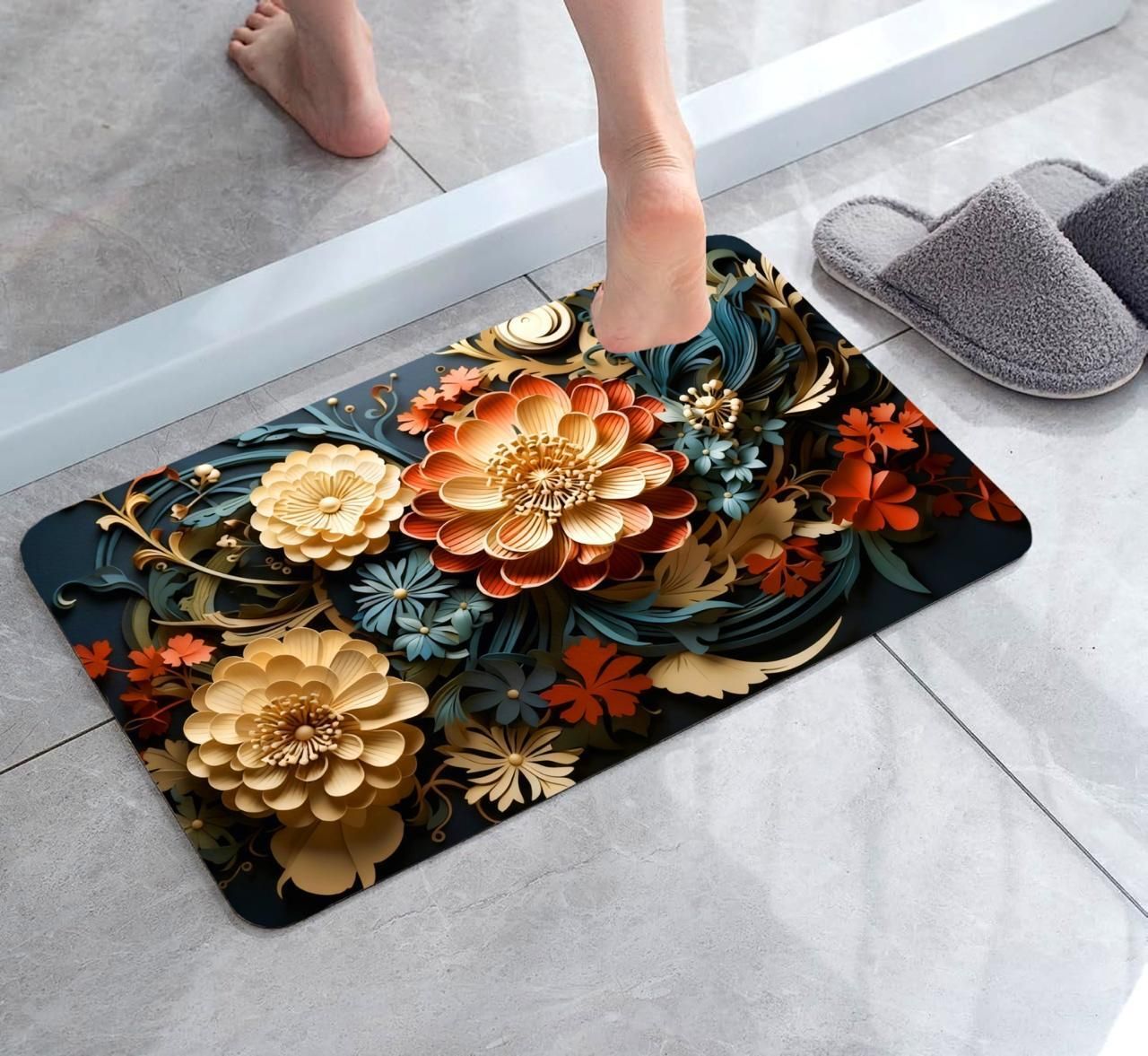 wonderland 58 cm X 58 cm Rubber Carpet-picture-46