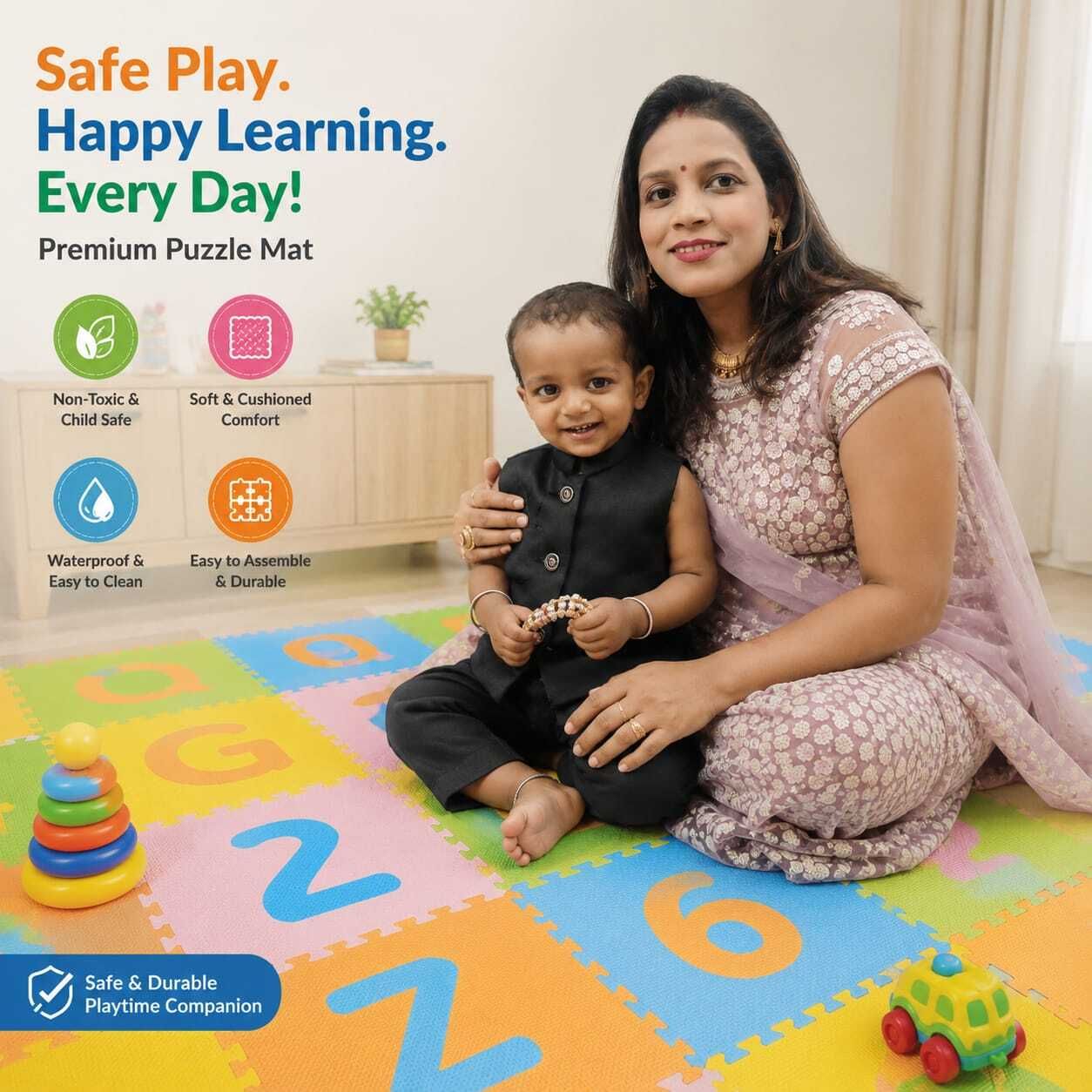 kaash Microfiber Baby Play Mat-picture-22