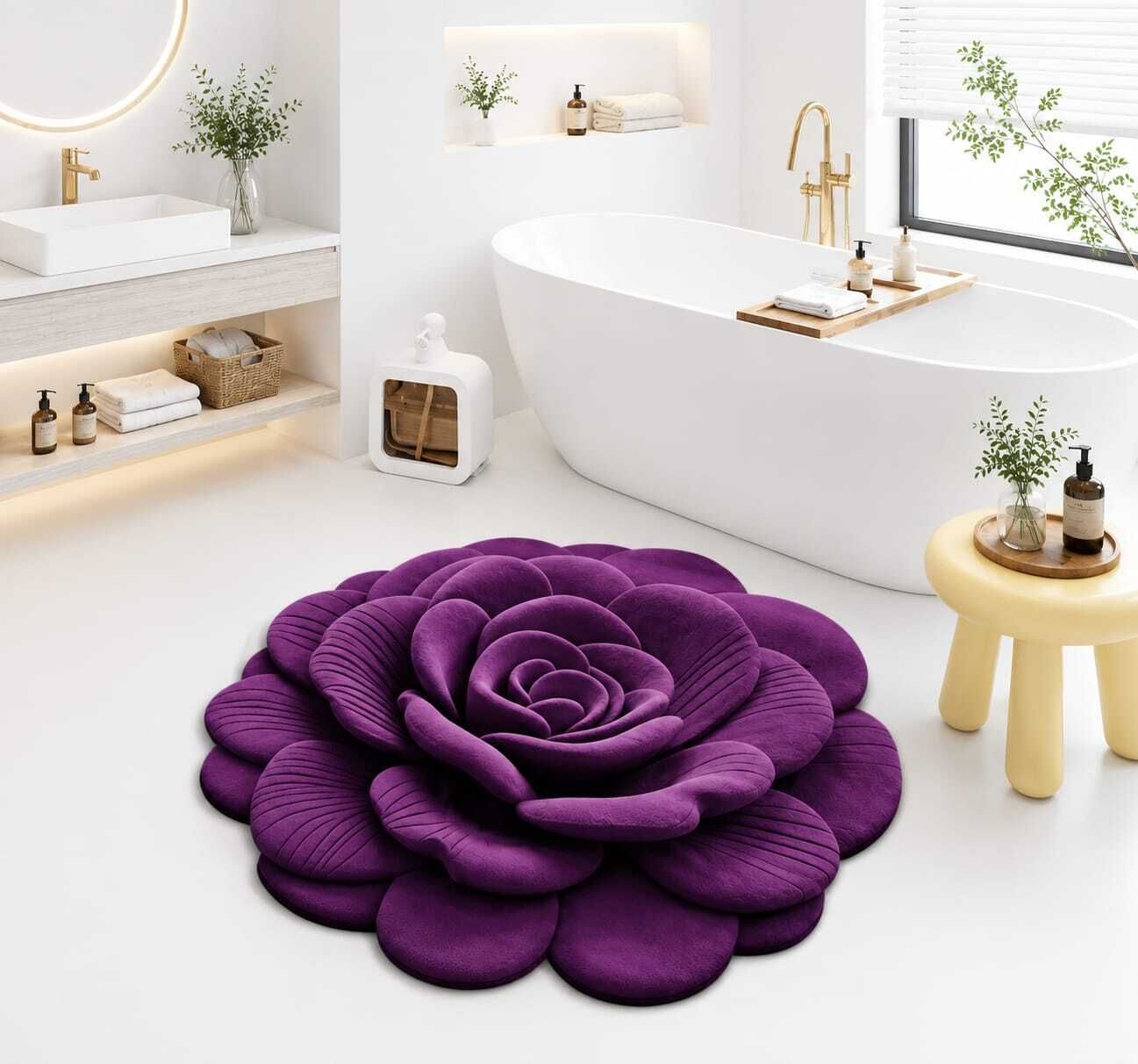 justway 58 cm X 58 cm Rubber Area Rug-picture-25