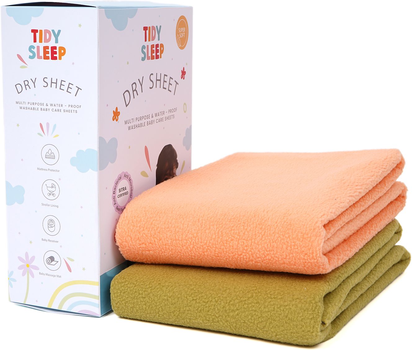 tidy sleep Fleece Baby Bed Protecting Mat-picture-32