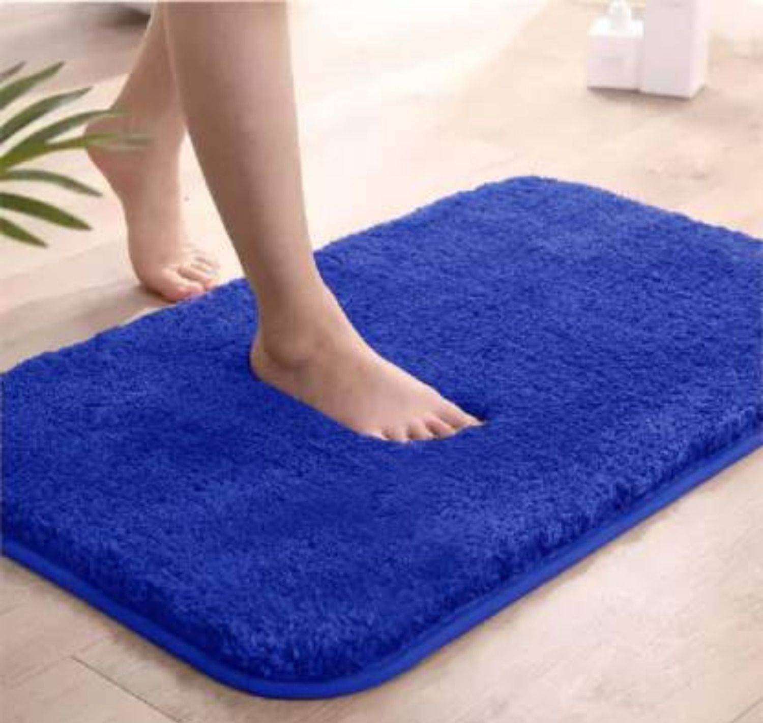 Microfiber, Cotton, Rubber Bathroom Mat