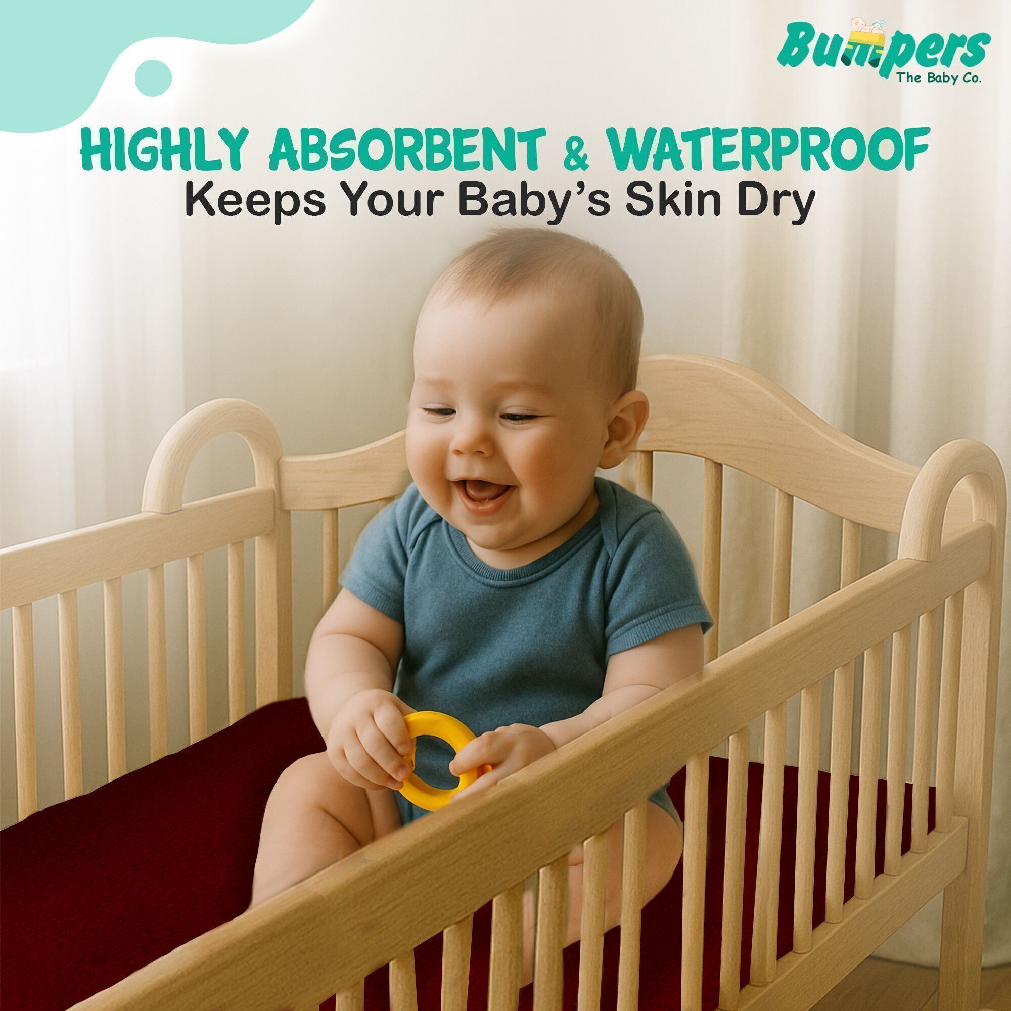 bumpers Polycotton Baby Bed Protecting Mat-picture-7