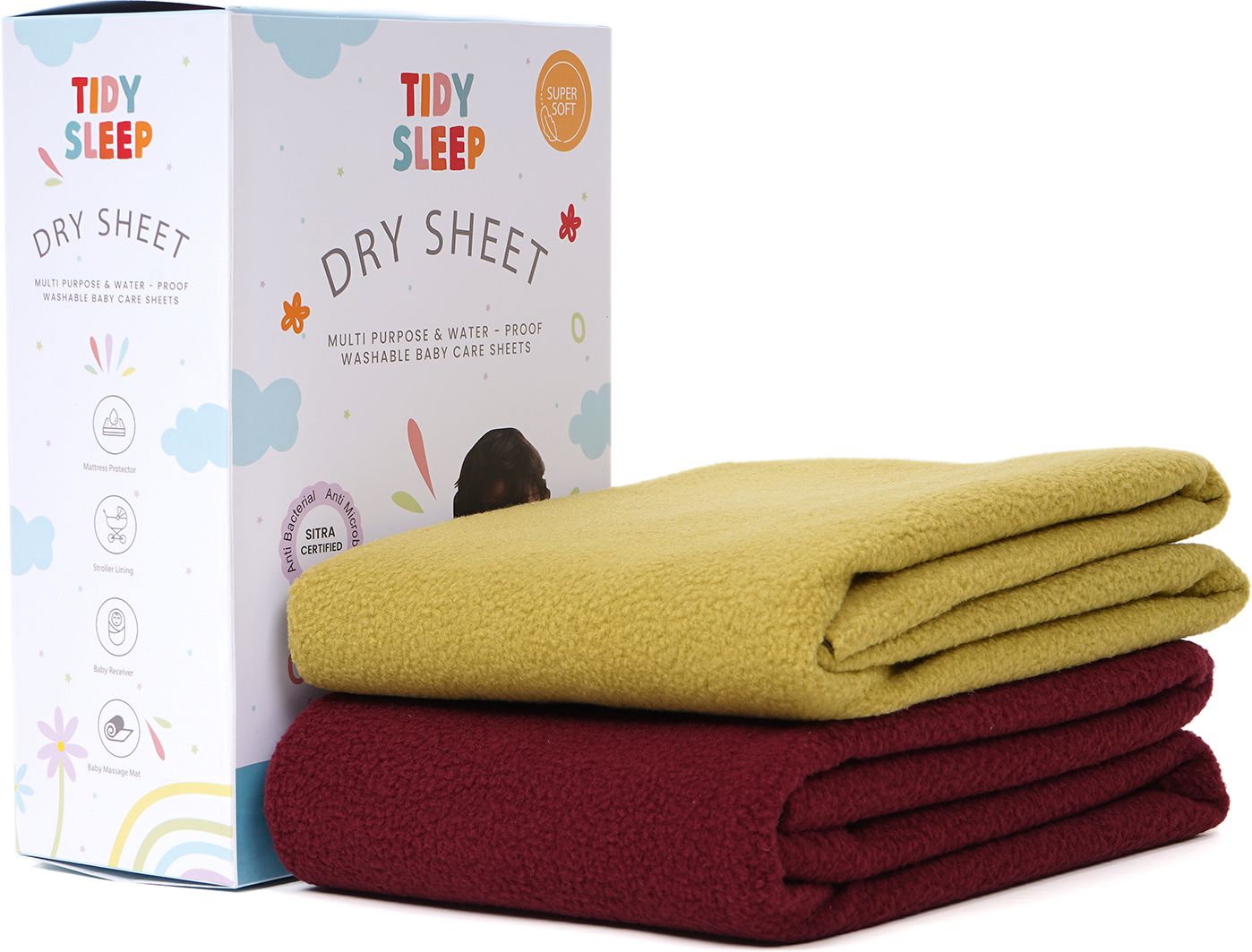 Fleece Baby Bed Protecting Mat