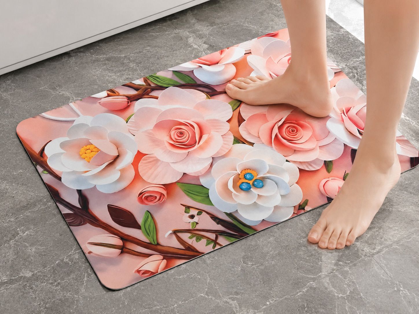 destinyhome Rubber Bathroom Mat-picture-16