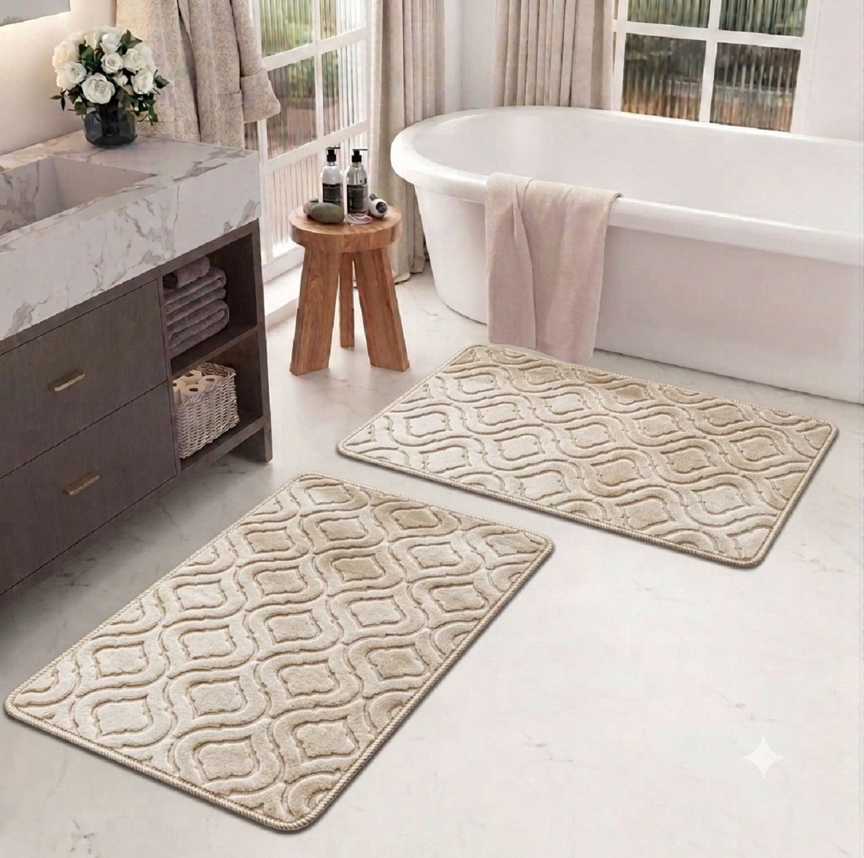 nestalo home Velvet Bathroom Mat-picture-13