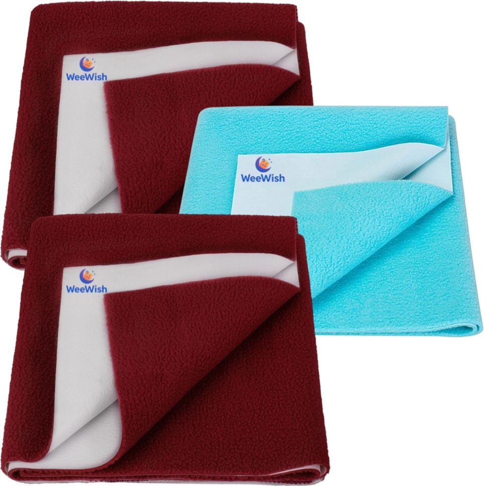 Waterproof, Cotton, Fleece Dry Sheet, Reusable & Washable, (Small) - PACK OF 3-image-38