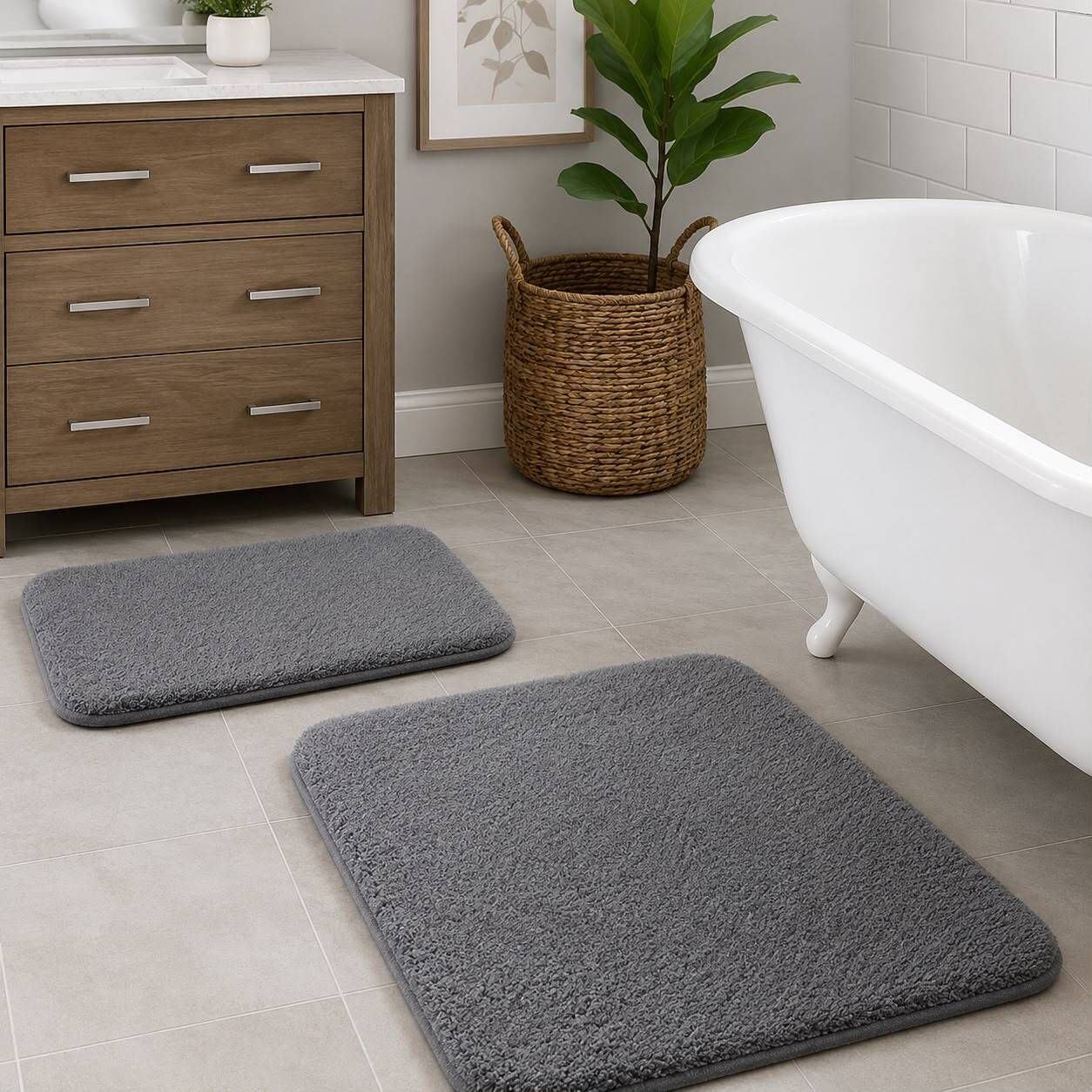jss Microfiber Bathroom Mat-picture-16