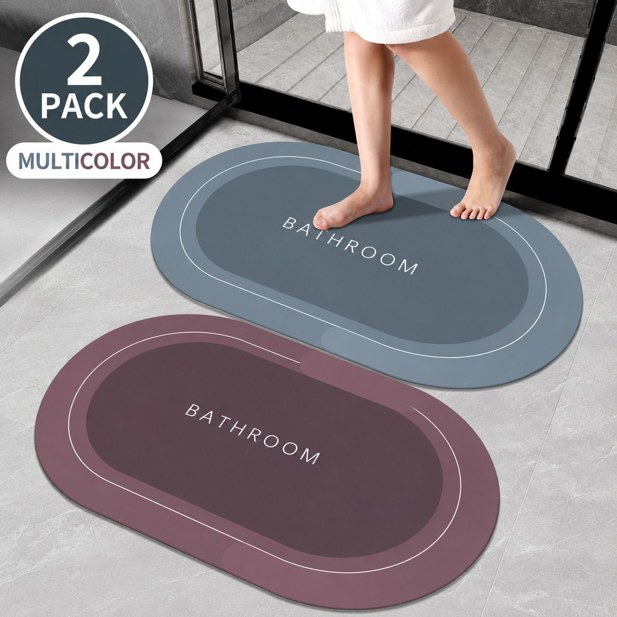 destinyhome Rubber Bathroom Mat-picture-5