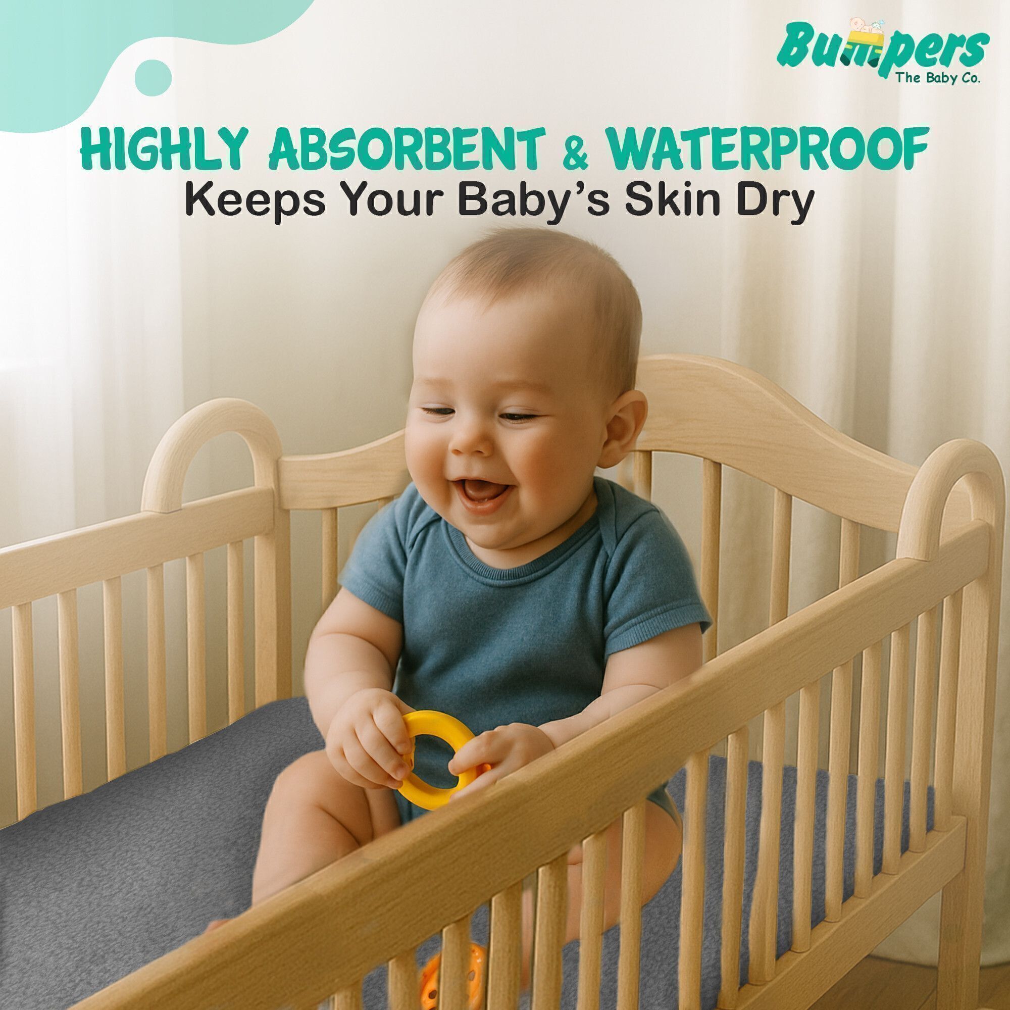 bumpers Polycotton Baby Bed Protecting Mat-picture-16