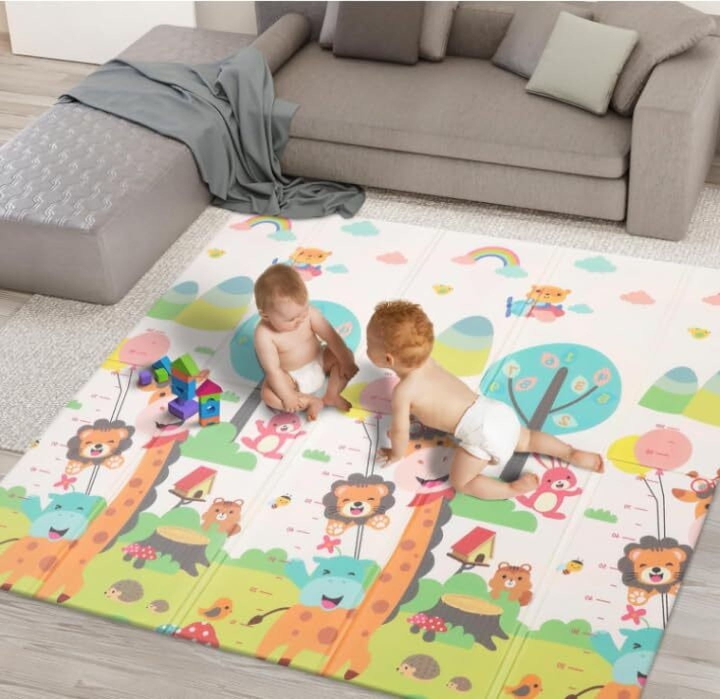 easyhome Polycotton, PVC (Polyvinyl Chloride) Baby Play Mat-picture-5