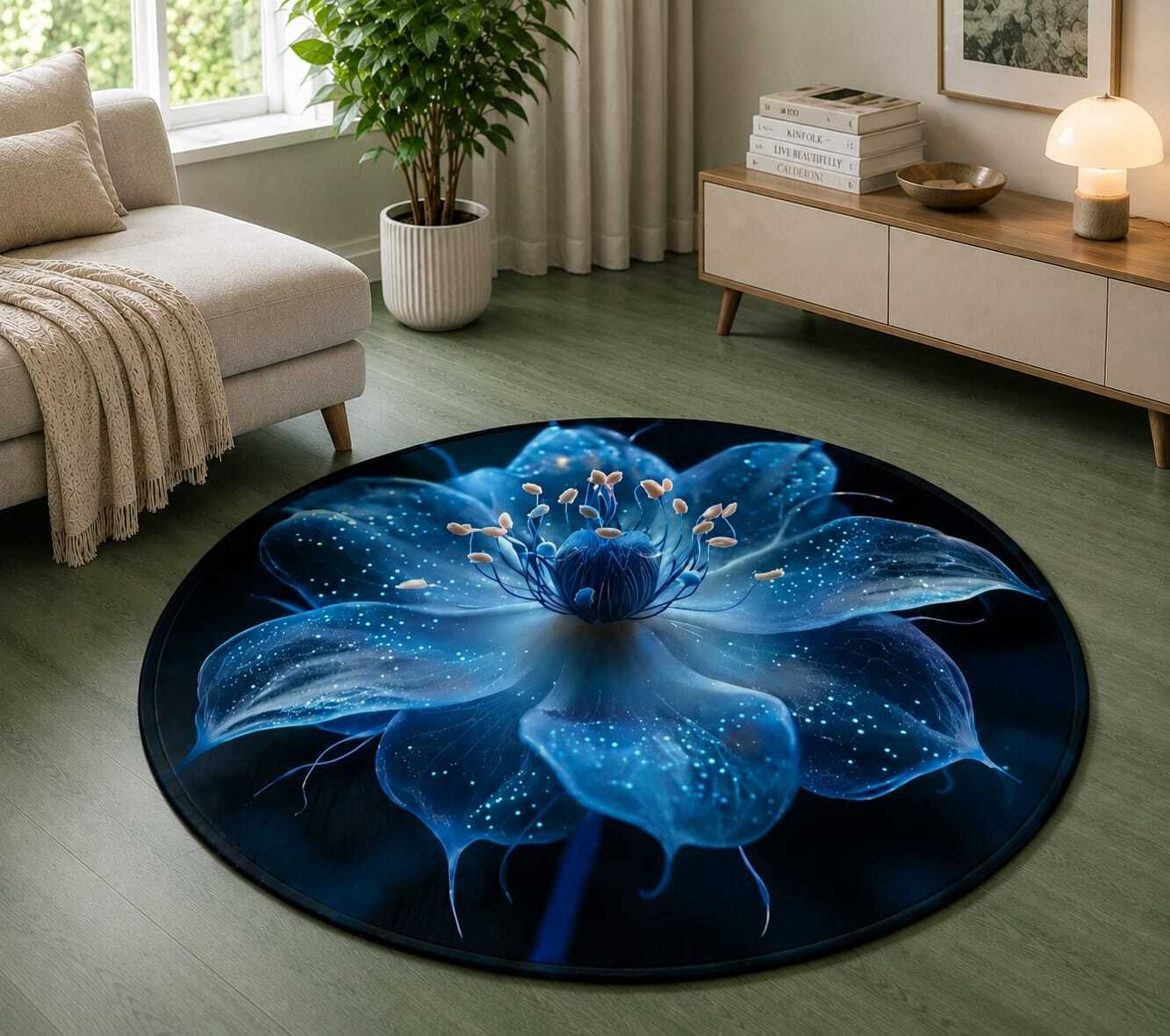 justway 58 cm X 58 cm Rubber Area Rug-picture-13