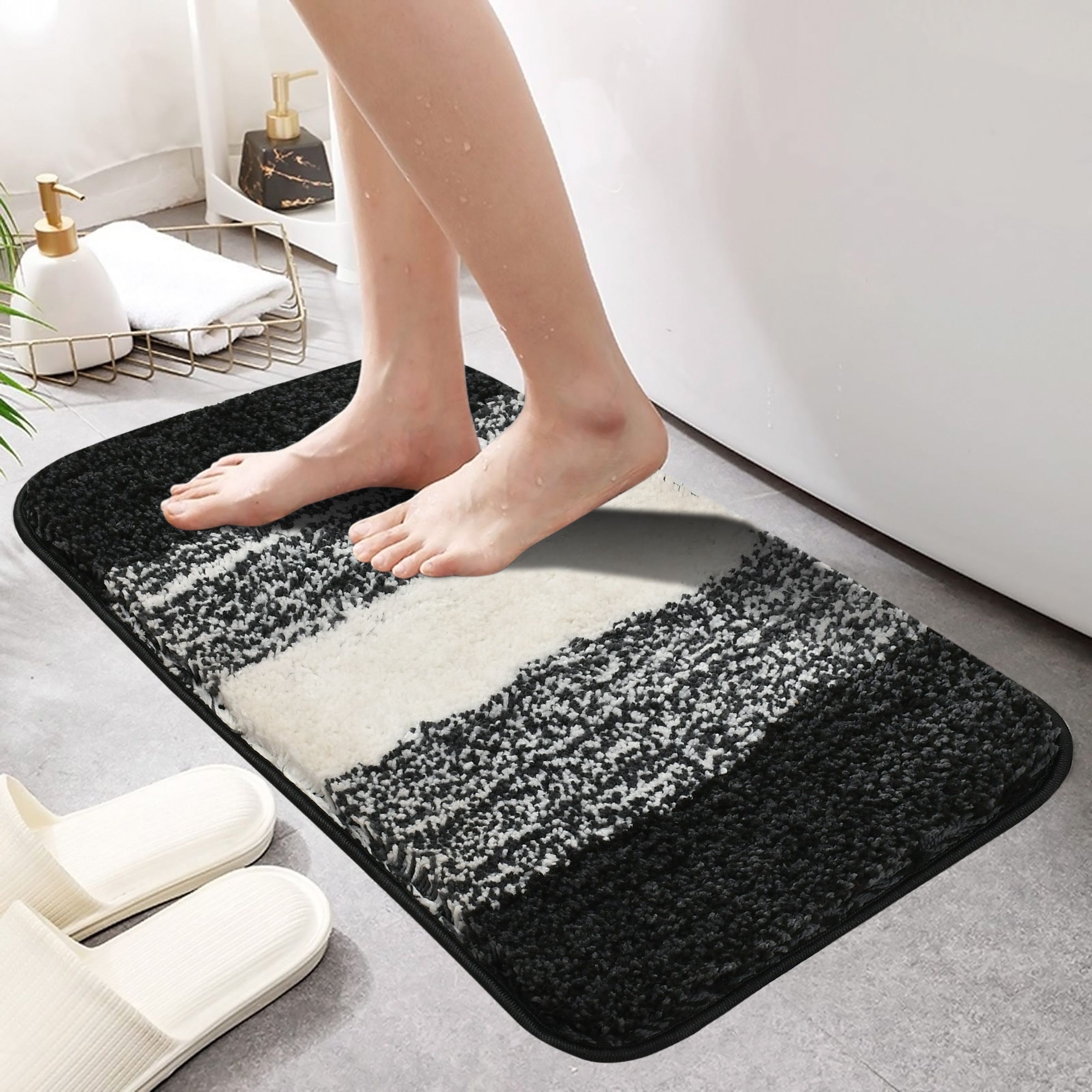 chhogli Microfiber, Rubber, Polycotton, Cotton Bathroom Mat-picture-22