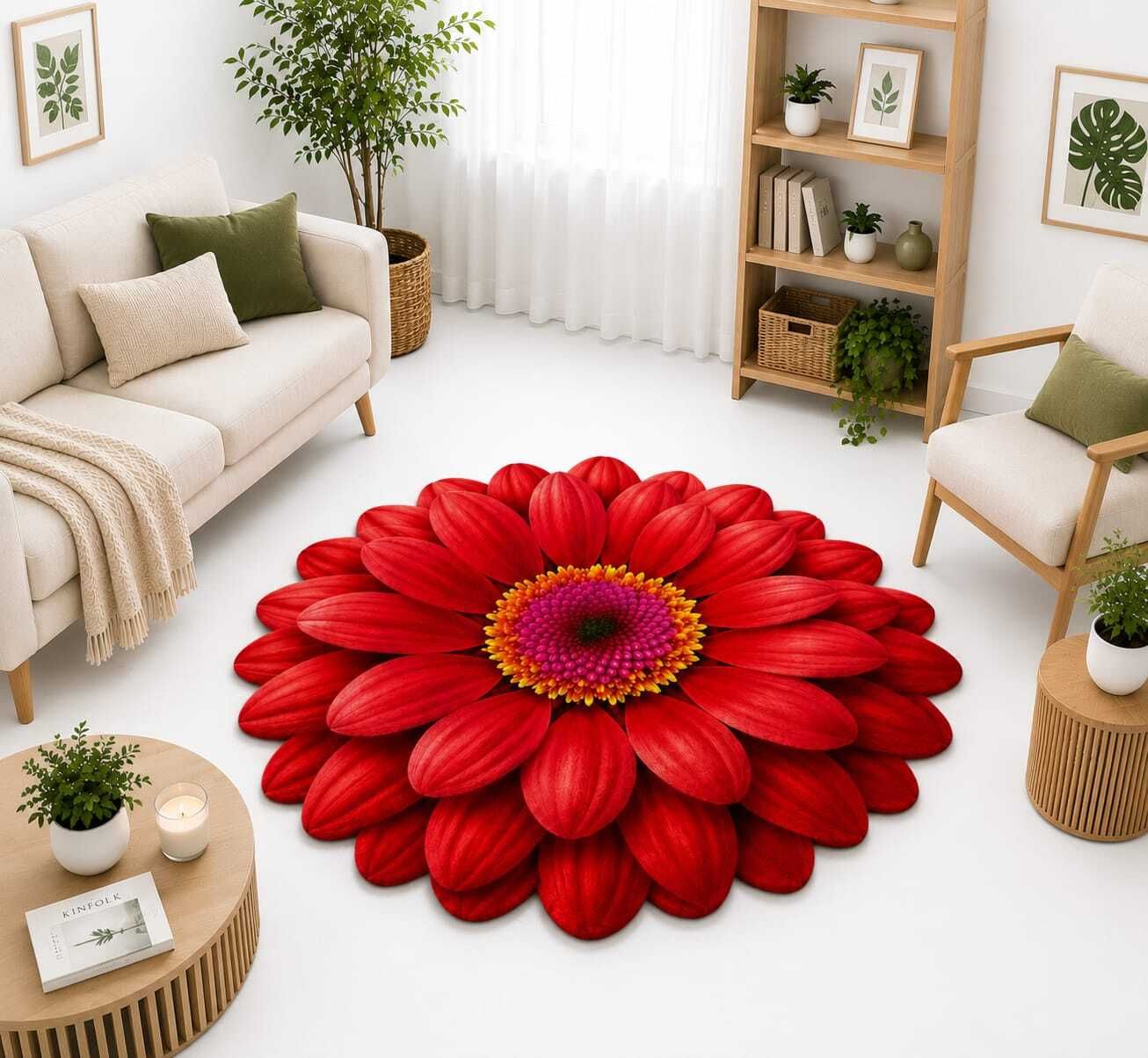 justway 58 cm X 58 cm Rubber Area Rug-picture-27