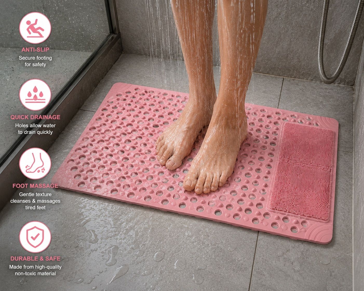 indusbay PVC (Polyvinyl Chloride) Bathroom Mat-picture-0