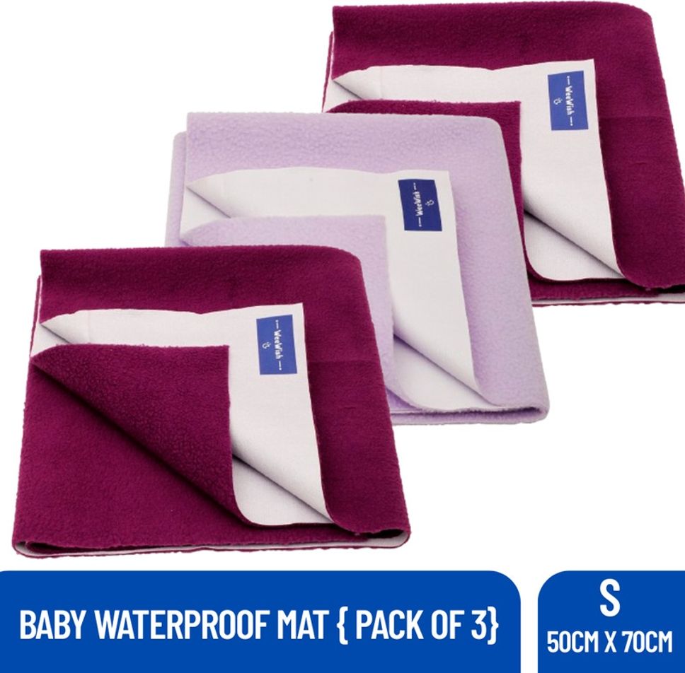 weewish Waterproof - Cotton, Fleece Dry Sheet - Reusable & Washable-(Small) - Pack of 3-picture-14