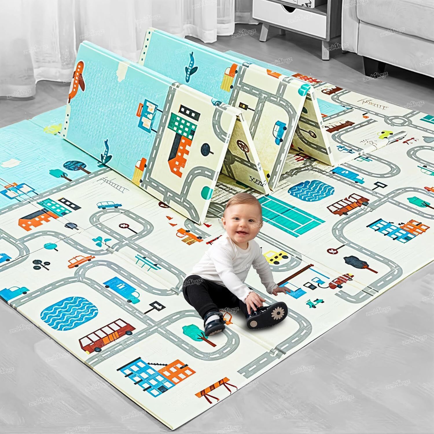 Microfiber Baby Play Mat-image-15