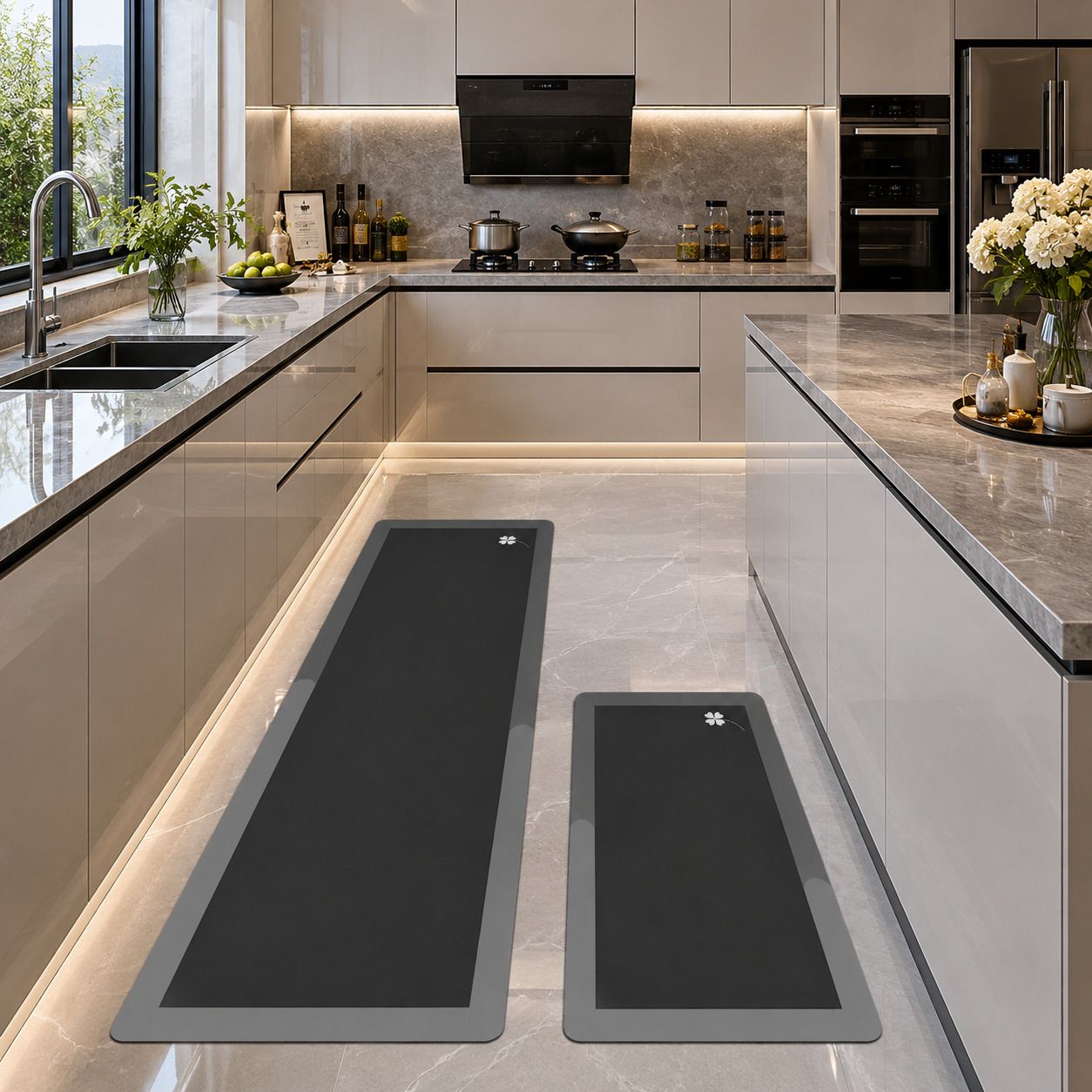 x - glam Microfiber, Rubber Kitchen Mat-picture-16