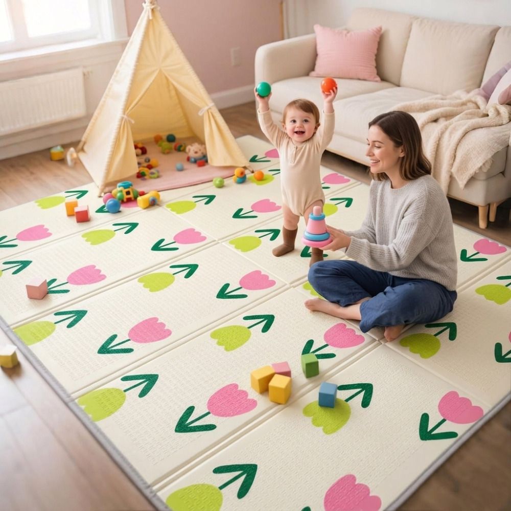 opriq Cotton, Foam Baby Play Mat-picture-4