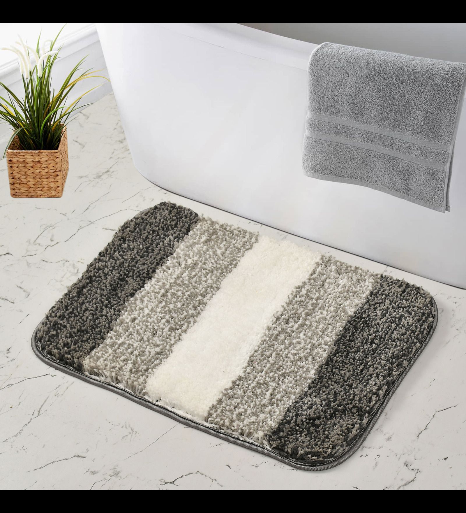 morvexa living Microfiber Bathroom Mat-picture-37