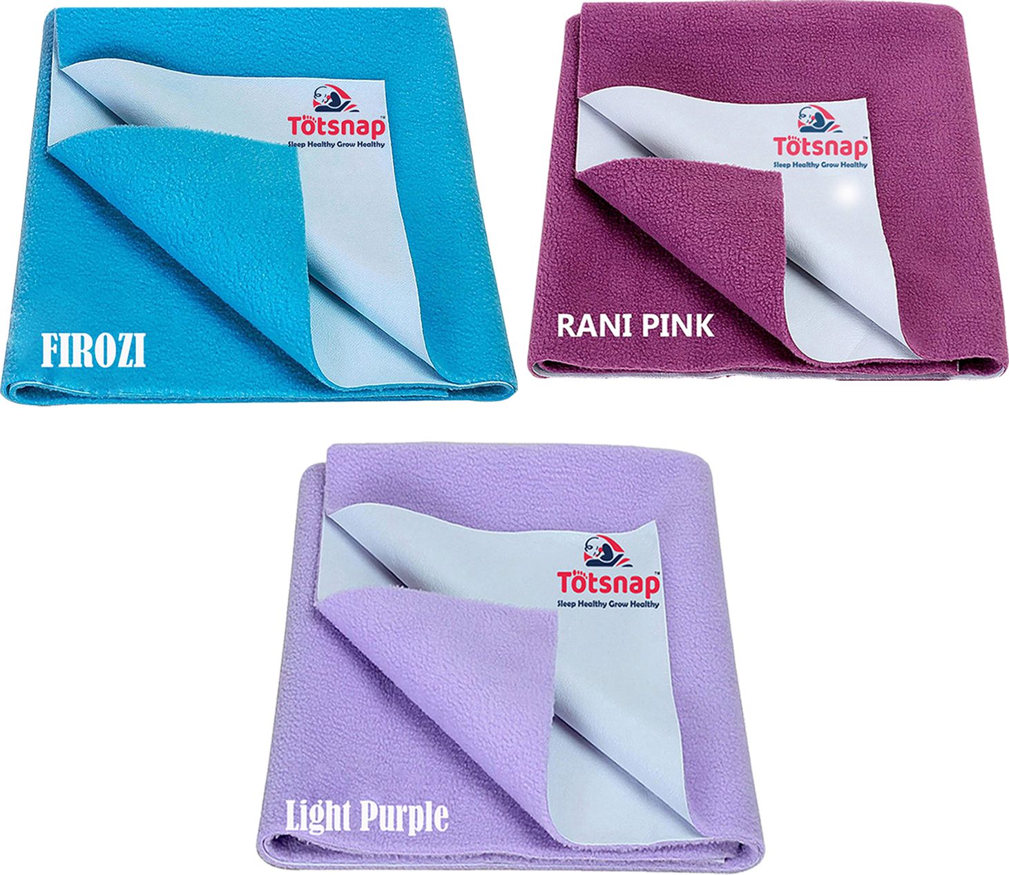 Fleece, Rubber Baby Bed Protecting Mat