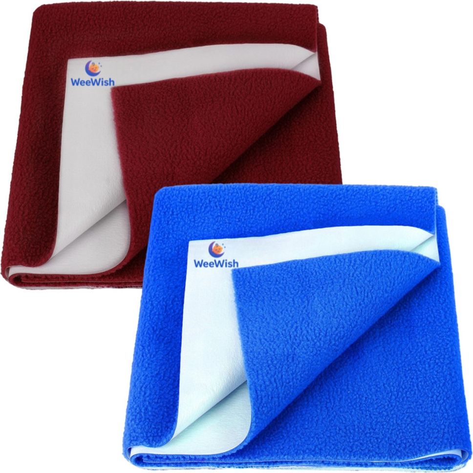 weewish Waterproof, Cotton, Fleece Dry Sheet, Reusable & Washable, (Small) - PACK OF 2-picture-43