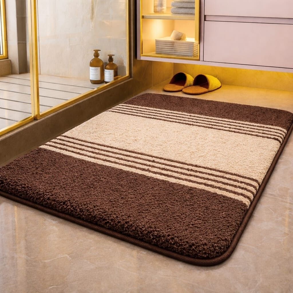 hownice Cotton, Rubber, Microfiber, Plastic Bathroom Mat-picture-22