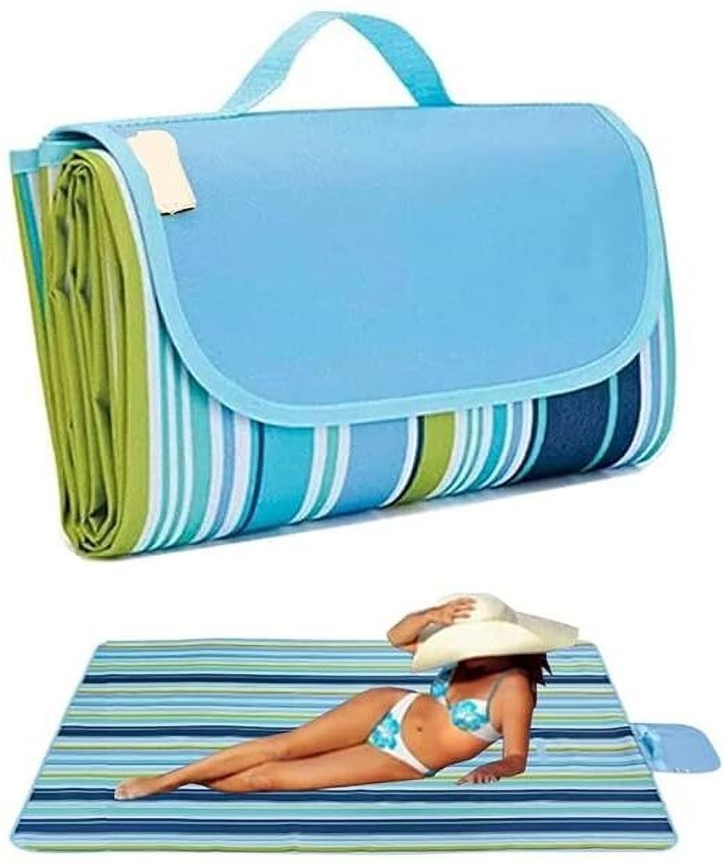 Picnic Blanket Outdoor, Large Beach Blanket Waterproof Sandproof 25 mm Camping Mat
