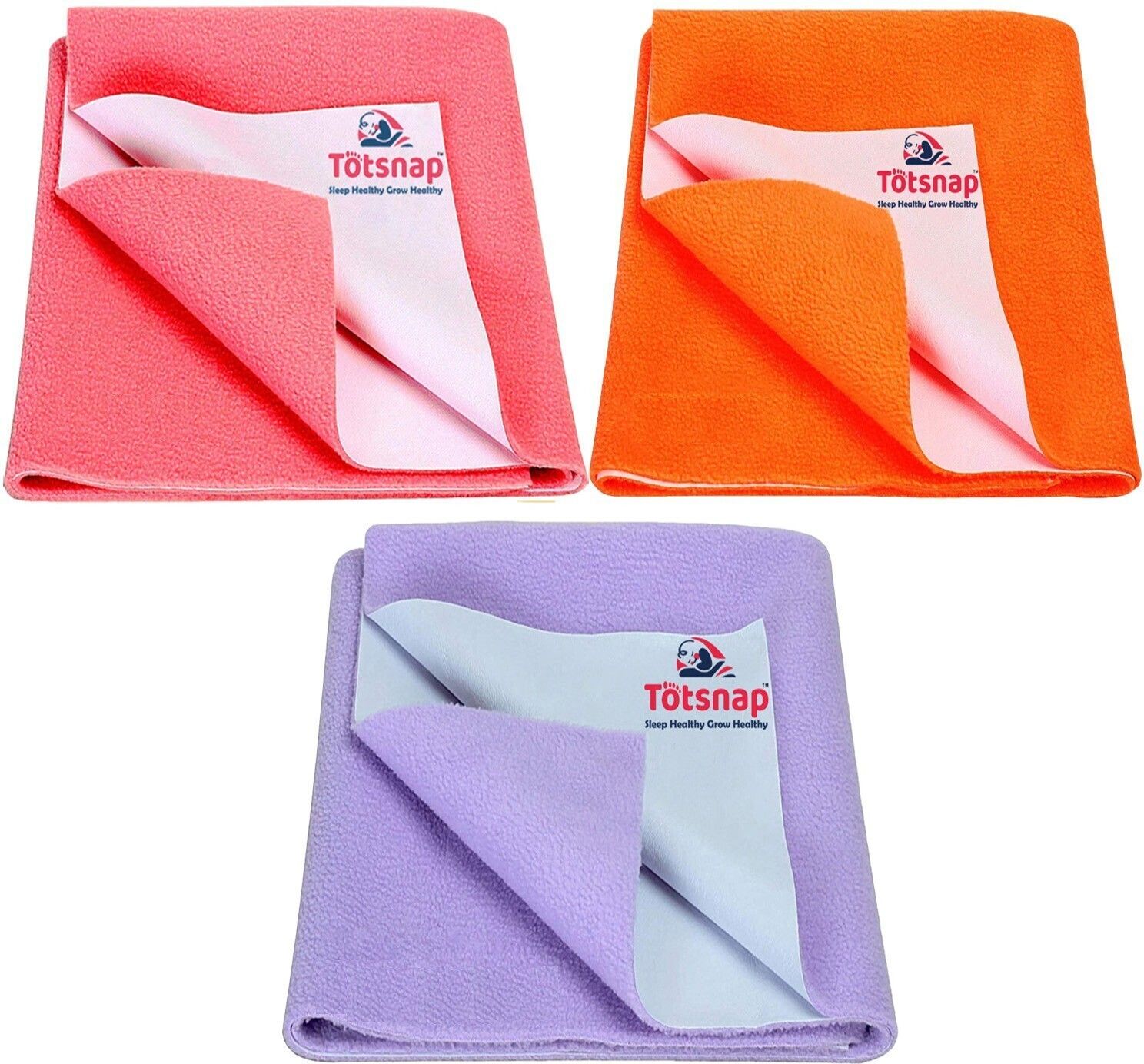 Fleece, Rubber Baby Bed Protecting Mat