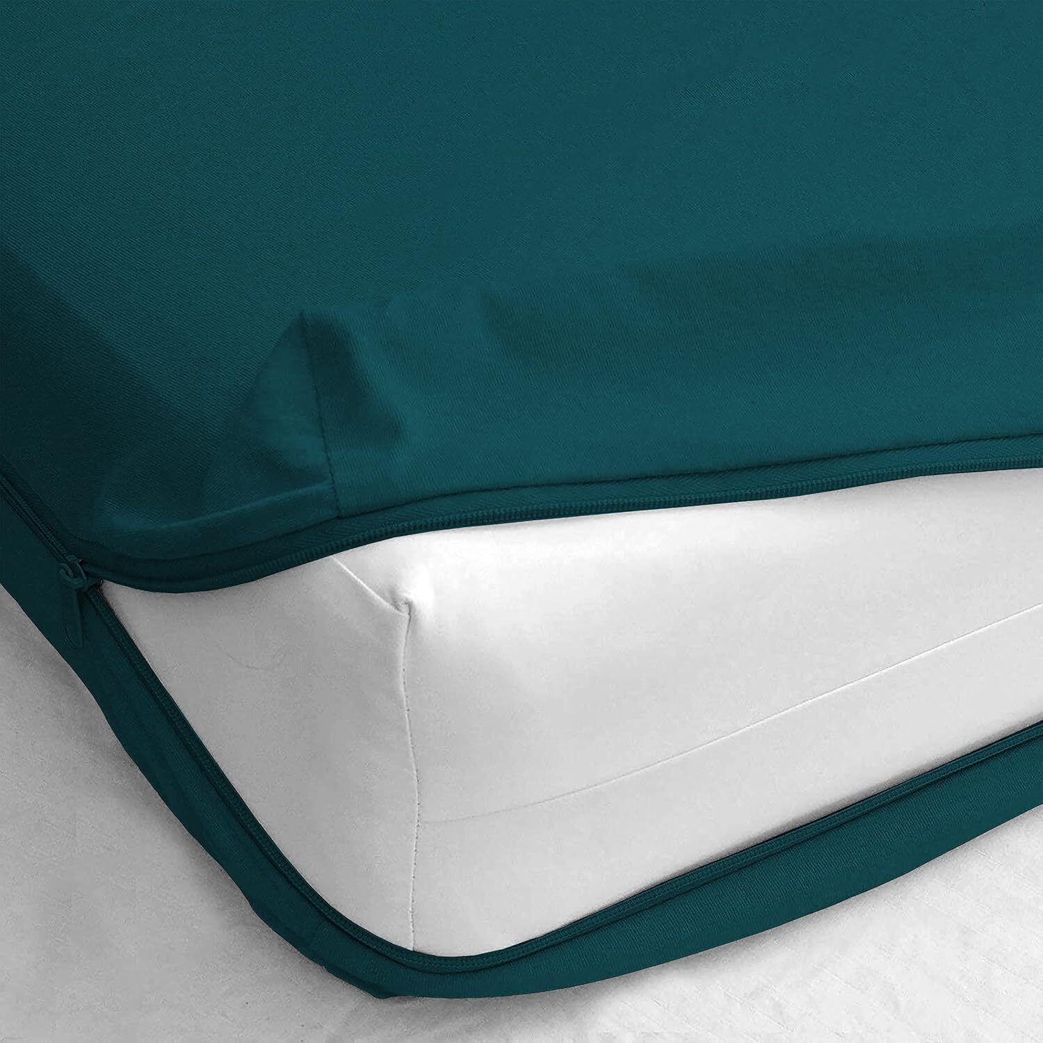Aesbh Single Size Zippered Terry Cotton Waterproof Mattress Cover-picture-10
