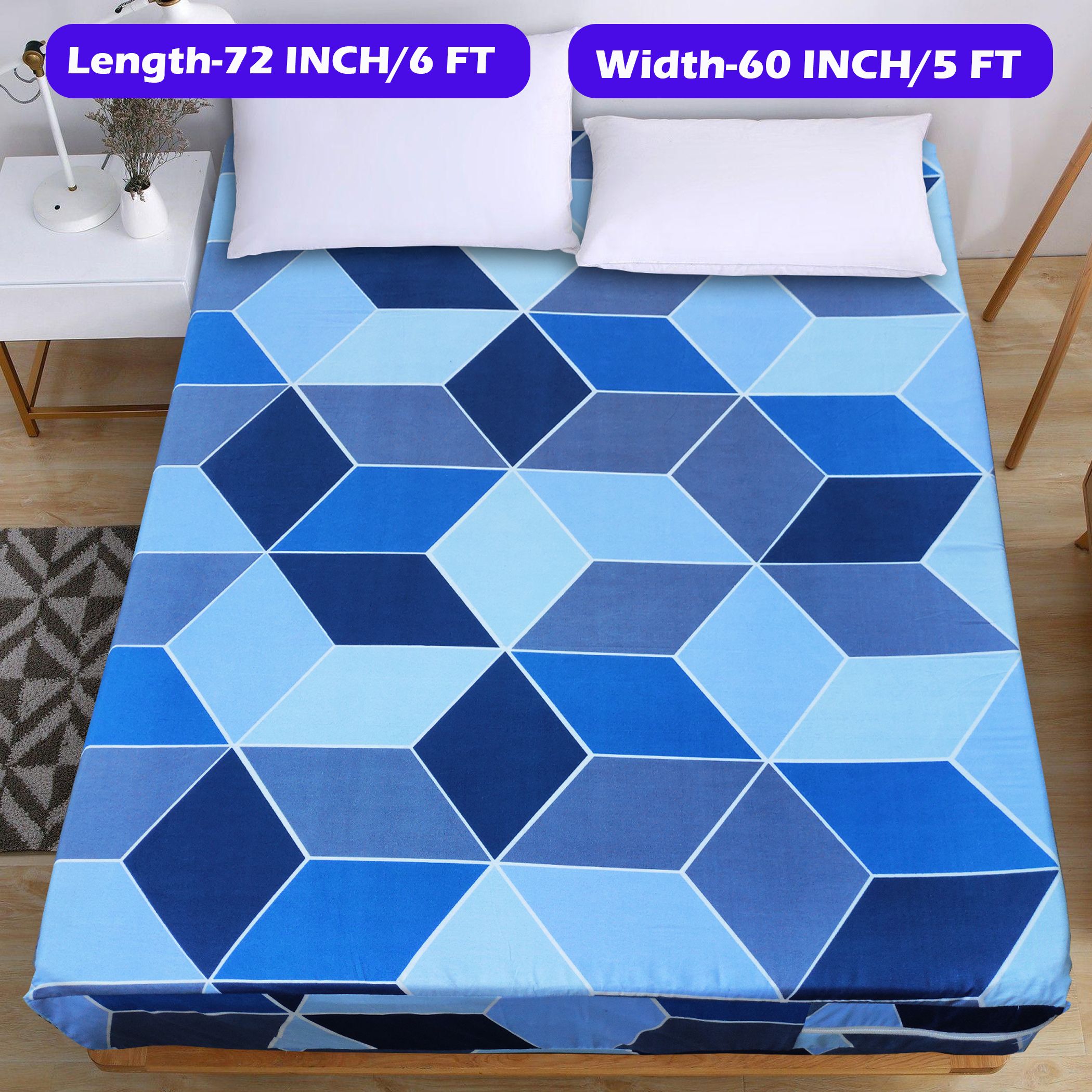 Zippered Queen Size Breathable Mattress Cover