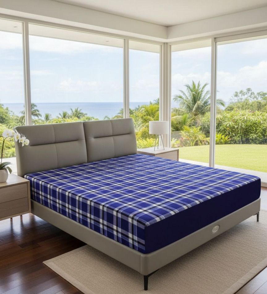 KS ENTERPRISES Queen Size Zippered Cotton Breathable, Stretchable Mattress Cover-image-22
