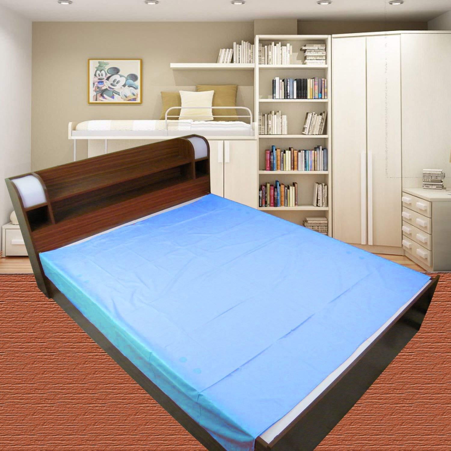 140 TC Polyester Double Solid Flat Bedsheet-image-25