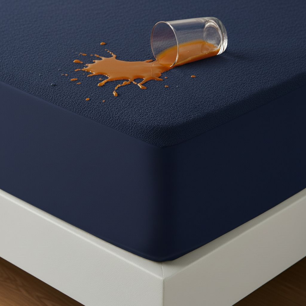 Vastrora Double Size Fitted Terry Cotton Waterproof, Breathable, Stretchable Mattress Cover-picture-27