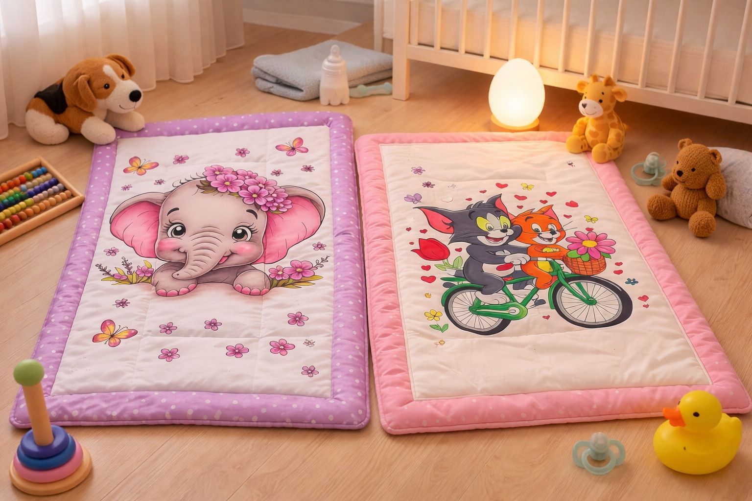 Kids Tom & Hathi Baby Comfort Godadi with Cute Animal Print-image-43