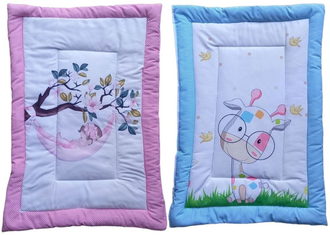New Born Baby Bed Mattress |Godari | Sleeping |Cradle Bed | Crib Sheet set of 2-image-28