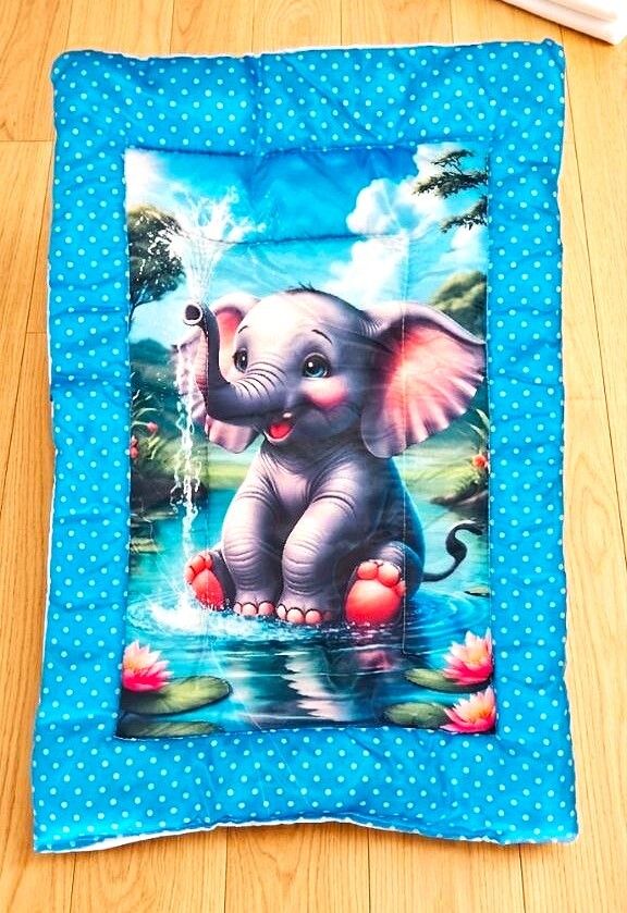 New Born Baby and boy Pack Of 1 Bed Sleeping sky color Mattress,Godari Godadi-image-23