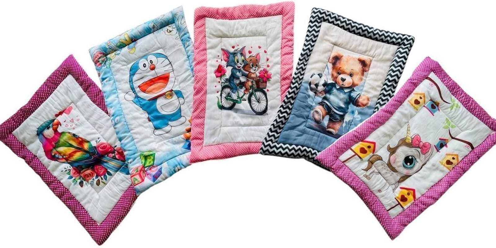 kririviaa fab world Baby Cotton Bedding Set Pack of 5 | Soft Godari, Mattress & Crib Sheet-picture-1