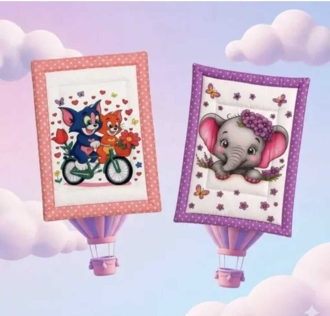 DreamSky Baby Cartoon Printed Cotton Sleeping Mat pack of-2-image-43
