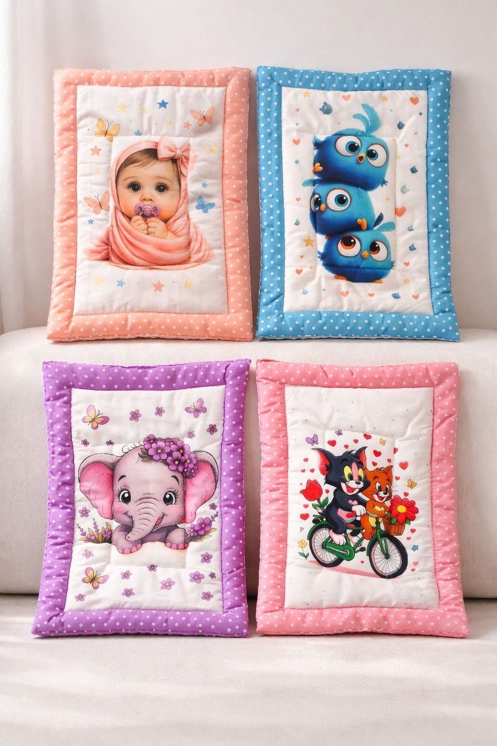 Soft Cartoon Baby Nap Mattress Foldable Bedding Pack of-4-image-26