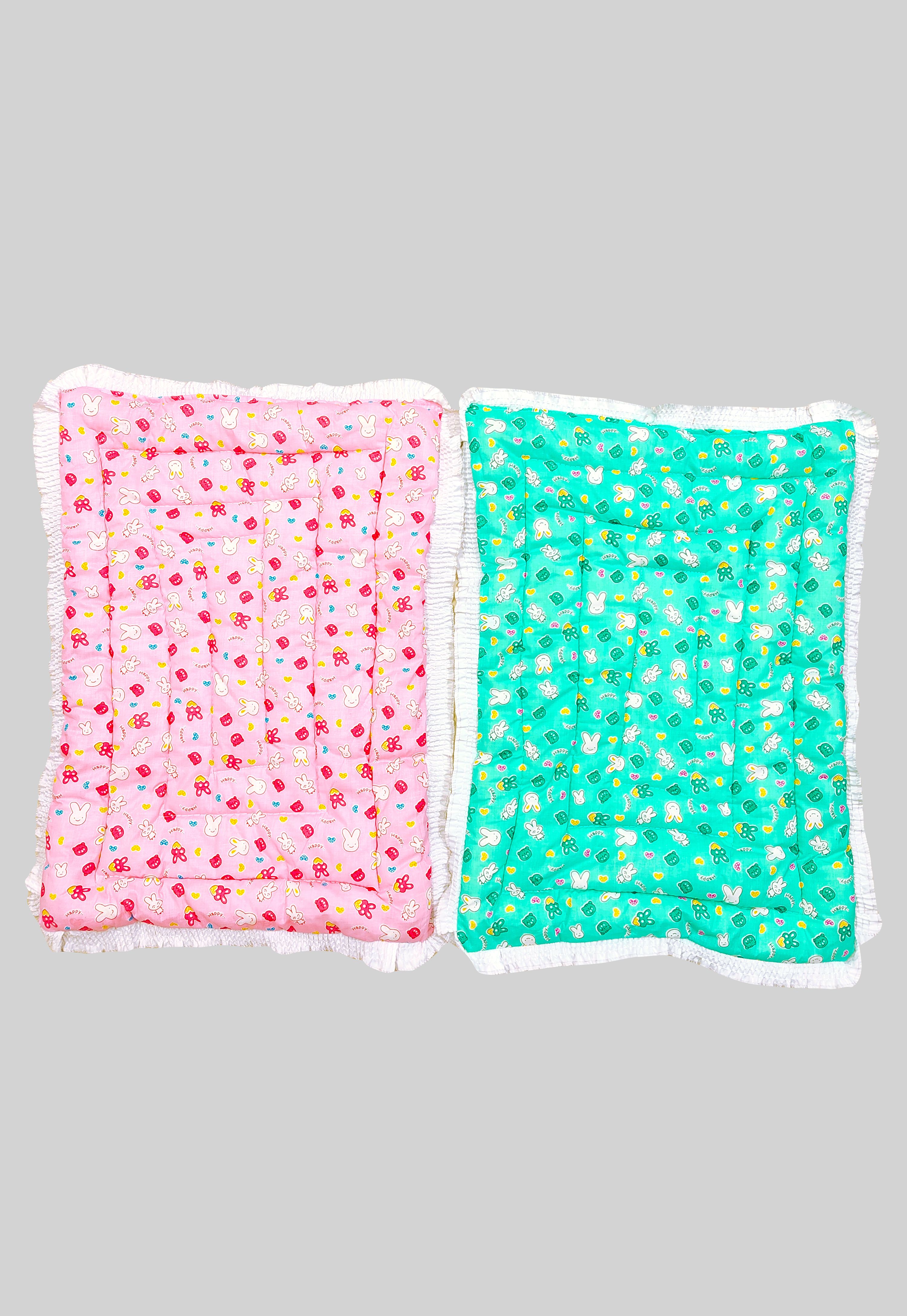 vanray fashion New Born Baby Supper Soft Fril Mattress(0-6 Months)( Pack Of 2)-picture-27