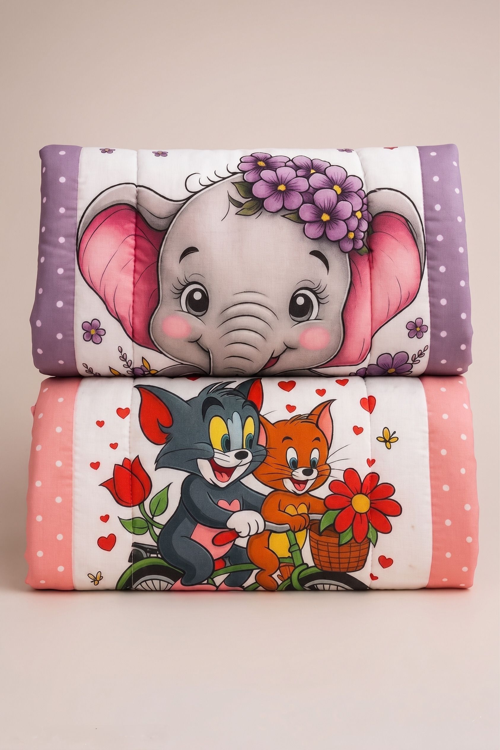 aarovi Tom & Jerry Printed Baby Godadi | Soft Cotton Newborn Godri-picture-10