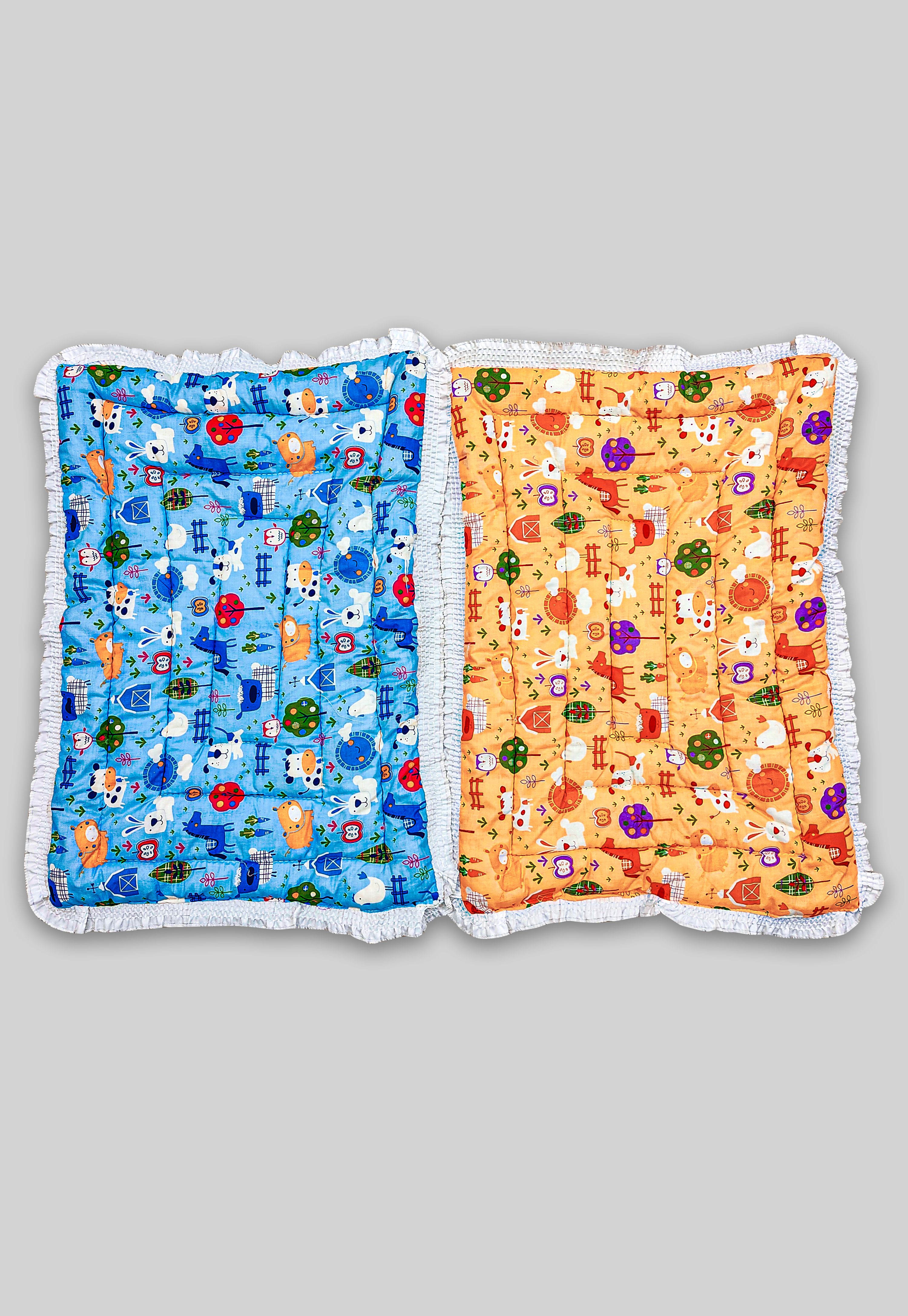 New Born Baby Supper Soft Fril Mattress(0-6 Months)( Pack Of 2)-image-13
