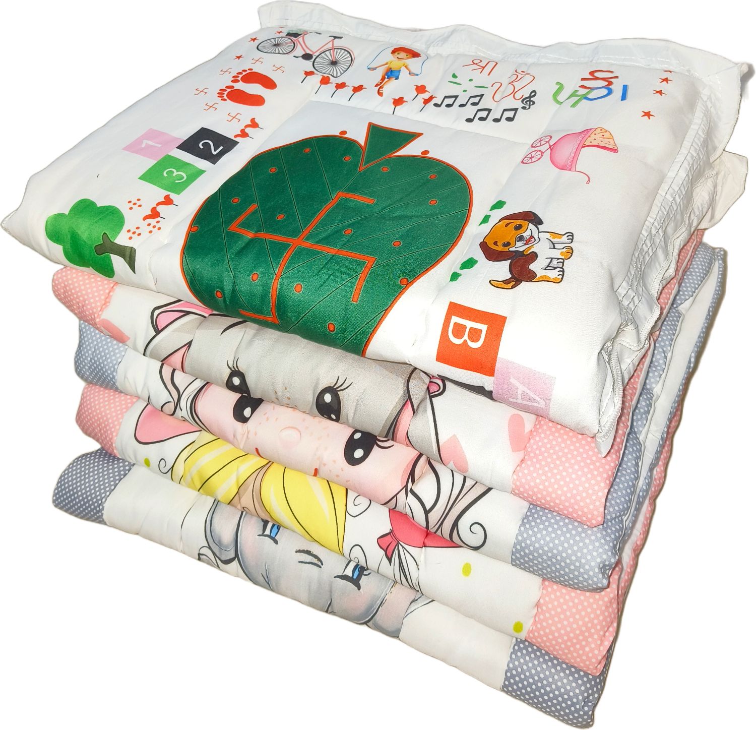 clothina New Born Baby Bed Mattress,Godari,Sleeping Mattress set of 5 Design is Vary-picture-42