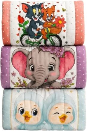 zivora kids || Baby Dream Cartoon Comfort Mattress Pack of-3.-picture-17