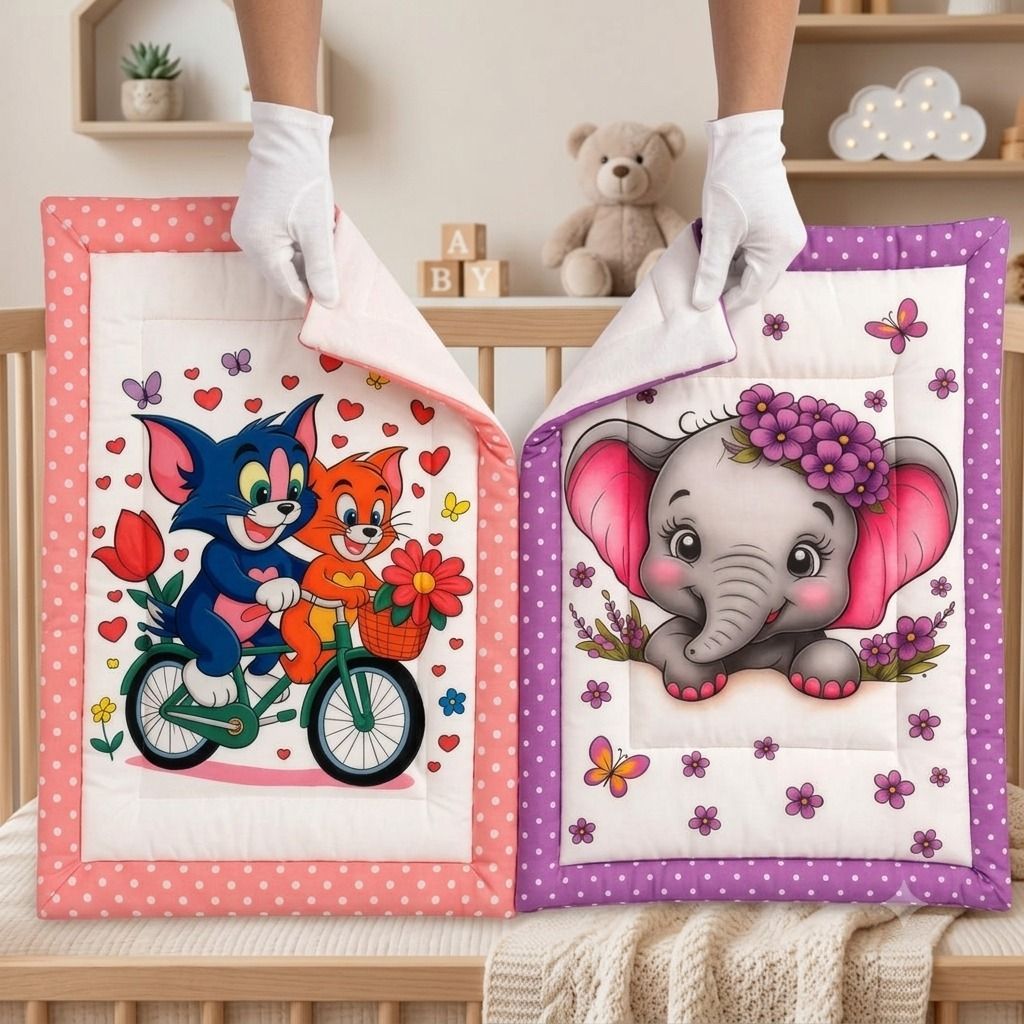 zivora kids Soft Baby Bedding Cartoon Comfort Mattress pack of-2-picture-15