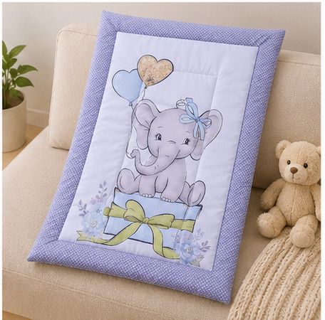 vanray fashion Baby Mattress Elephant Gift Desing Soft Washable Bedding Pack OF 1**-picture-42